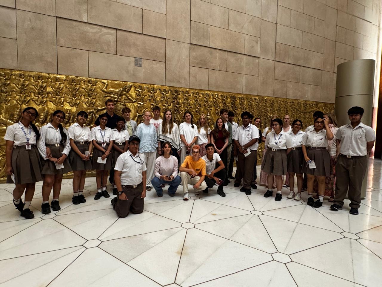 German Exchange Students Visit Parliament House, New Delhi
